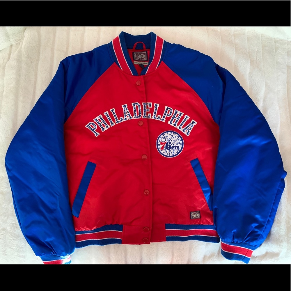 Vintage NBA 76ers Coat, Women’s sz Medium